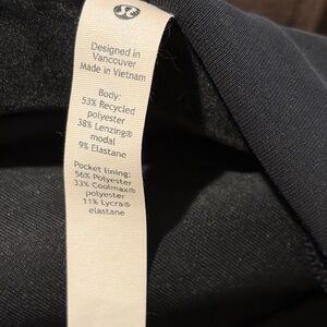 lululemon athletica Black Active Top with Tag Detail